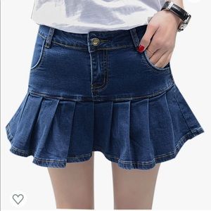 NWOT Yeokou Jean Denim Skort